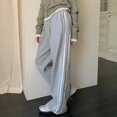 Haev Two Way Elastic Lace Track Pants