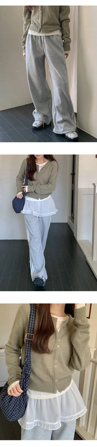 Haev Two Way Elastic Lace Track Pants