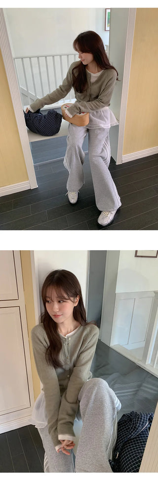 Haev Two Way Elastic Lace Track Pants