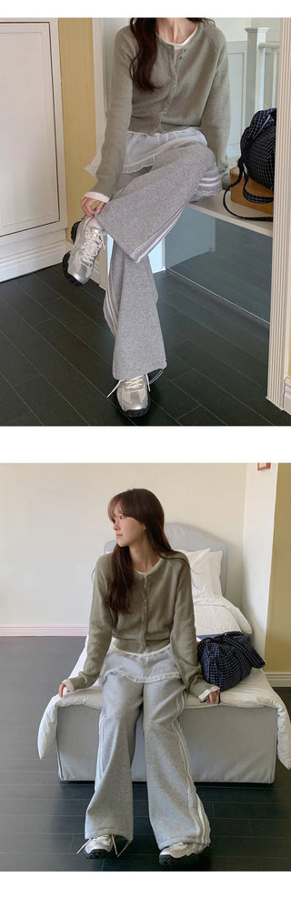 Haev Two Way Elastic Lace Track Pants