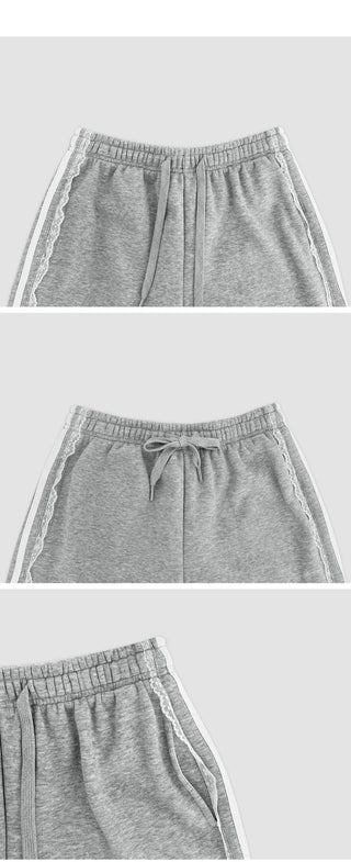 Haev Two Way Elastic Lace Track Pants