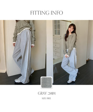 Haev Two Way Elastic Lace Track Pants
