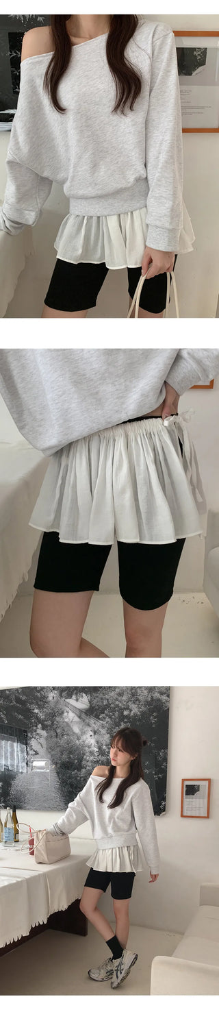 Berryve String Frill Layered Skirt