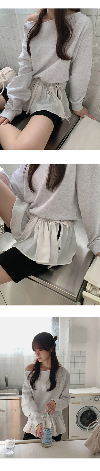 Berryve String Frill Layered Skirt