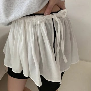 Berryve String Frill Layered Skirt