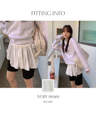 Berryve String Frill Layered Skirt