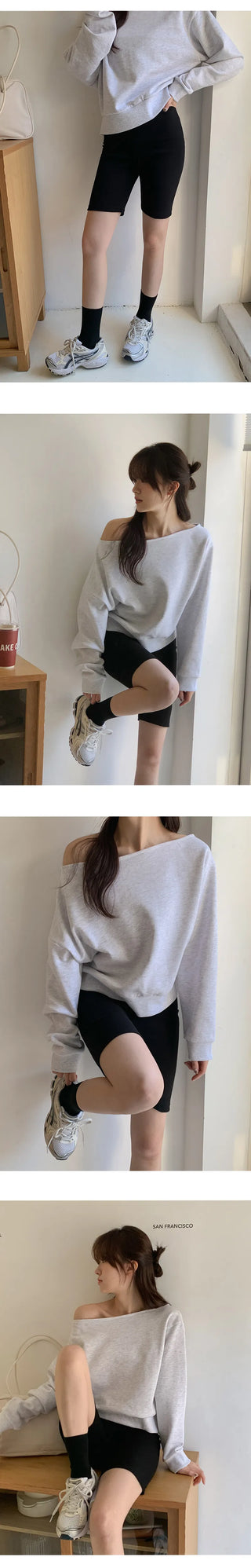 Hemit Ribbed Spandex Biker Leggings
