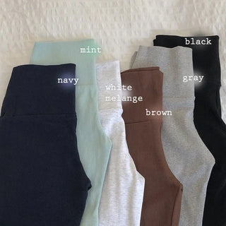 Hemit Ribbed Spandex Biker Leggings