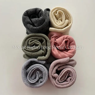 Edri Mohair Raglan Long Sleeve Cardigan
