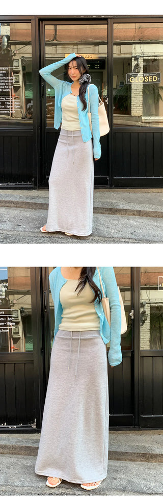 Cherha String A Line Maxi Long Skirt
