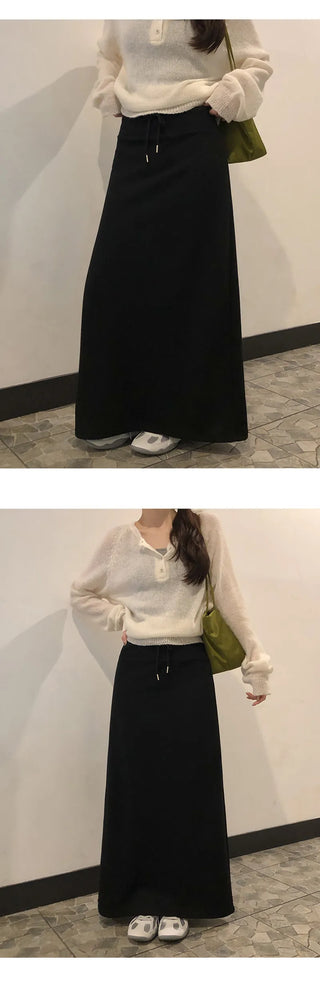 Cherha String A Line Maxi Long Skirt