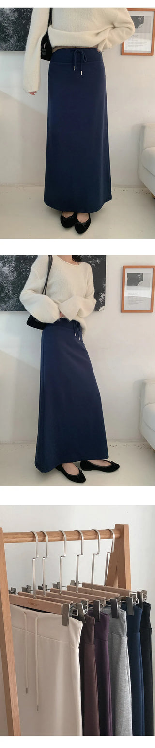 Cherha String A Line Maxi Long Skirt
