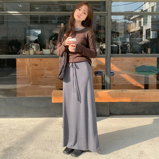 Cherha String A Line Maxi Long Skirt