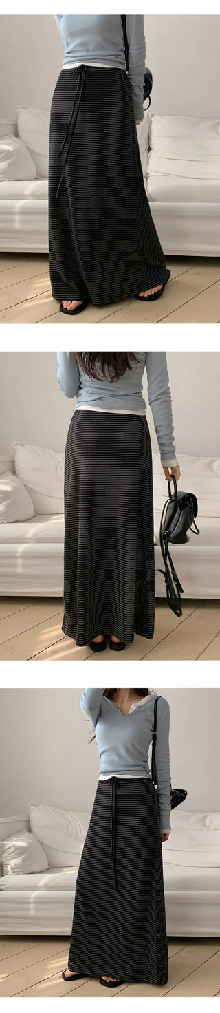 Cherha String A Line Maxi Long Skirt