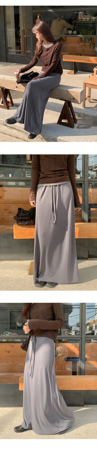Cherha String A Line Maxi Long Skirt