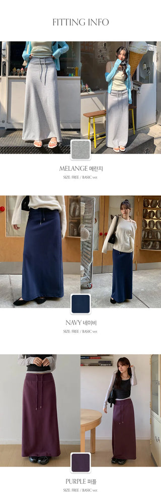 Cherha String A Line Maxi Long Skirt