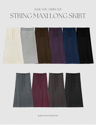 Cherha String A Line Maxi Long Skirt