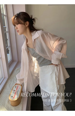 Litobin Shirred V neck Sleeveless Top