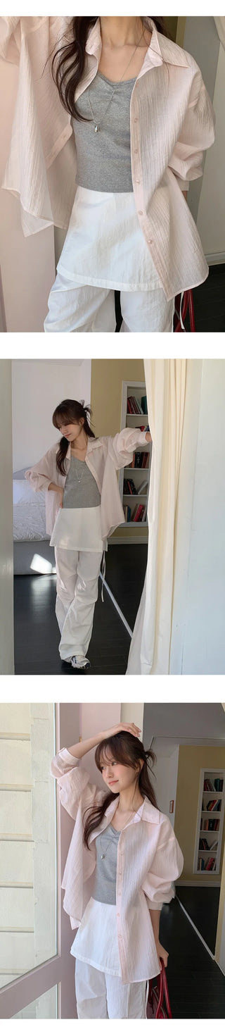 Litobin Shirred V neck Sleeveless Top