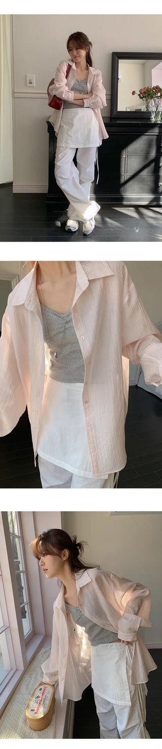 Litobin Shirred V neck Sleeveless Top