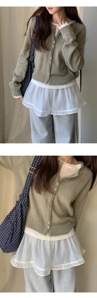 Roseanne Banded Frill Layered Mini Skirt
