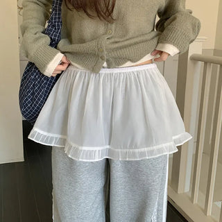 Roseanne Banded Frill Layered Mini Skirt