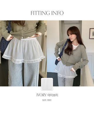 Roseanne Banded Frill Layered Mini Skirt