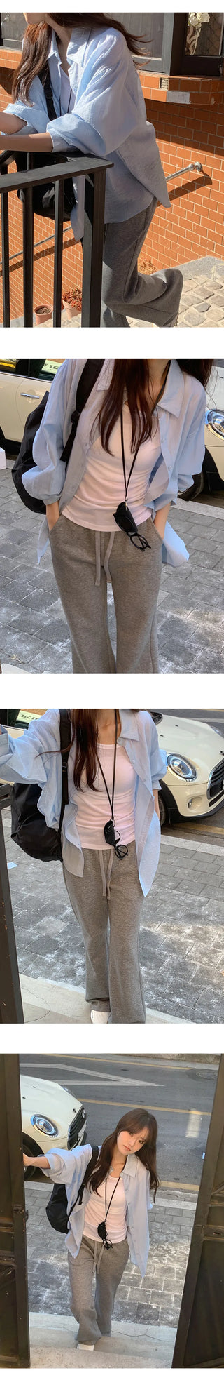 Cheki Tencel Wrinkle Loose Fit Long Sleeve Shirt