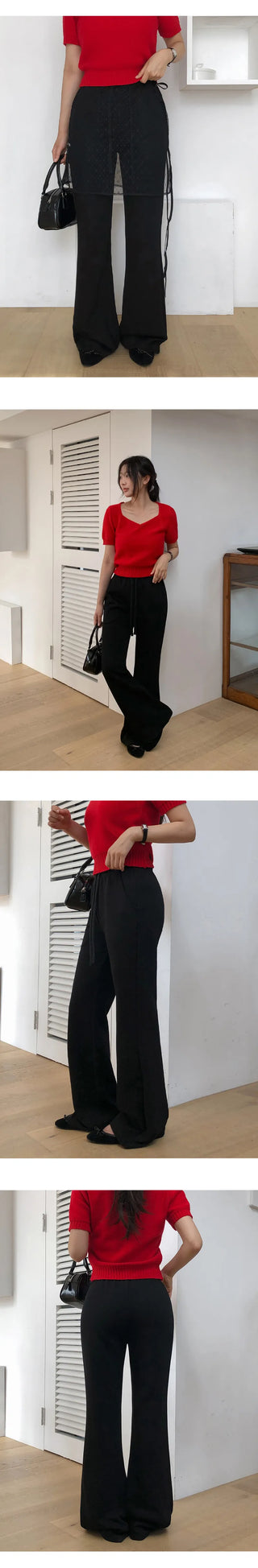 Chenia Elastic Bootcut Training Pants