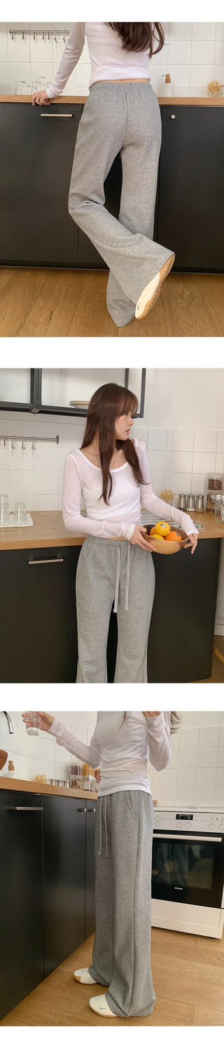 Chenia Elastic Bootcut Training Pants