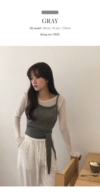 Jervi Tie Knit Bustier