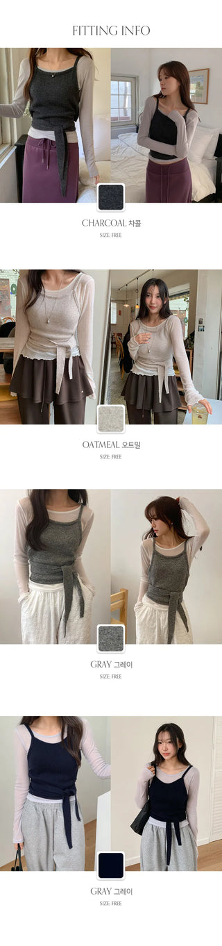Jervi Tie Knit Bustier