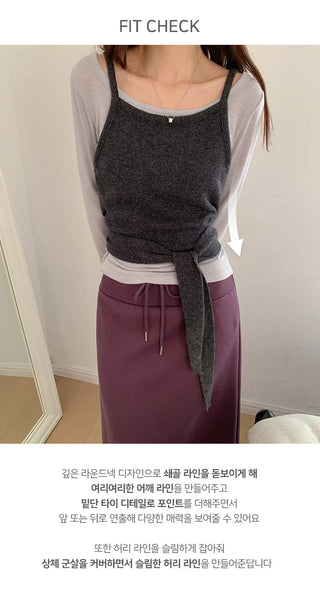 Jervi Tie Knit Bustier