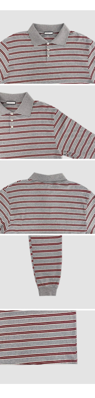 Preo Loose Fit Striped Pique T shirt