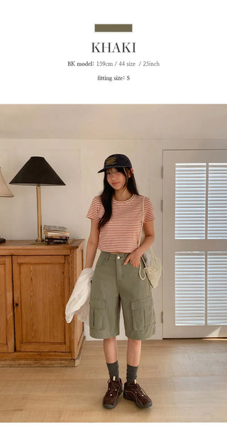 Snell Cargo Bermuda Cotton Pants
