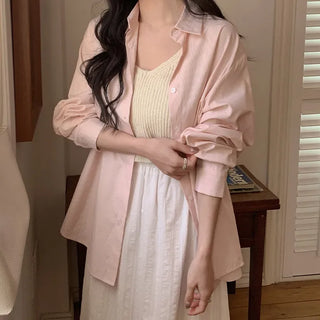 Leua Loose Fit Striped Long Sleeve Shirt