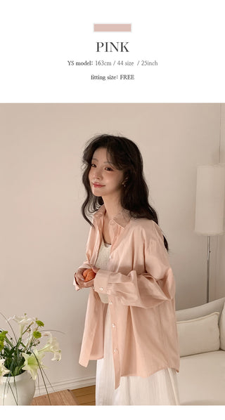Leua Loose Fit Striped Long Sleeve Shirt