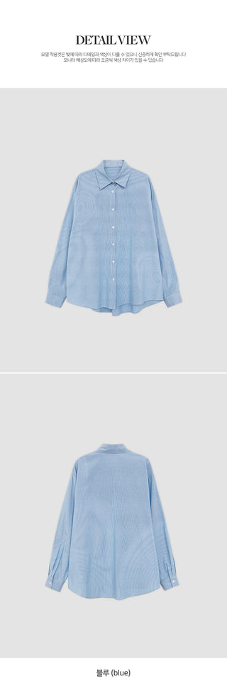 Leua Loose Fit Striped Long Sleeve Shirt