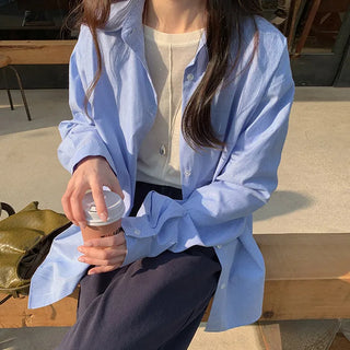 Leua Loose Fit Striped Long Sleeve Shirt