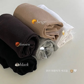 Tenian Square Neck Ribbed Round Long Sleeve T shirt