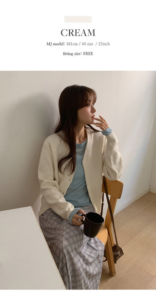 Cranb V neck Long sleeve Cardigan