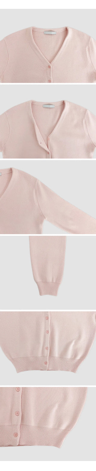 Cranb V neck Long sleeve Cardigan