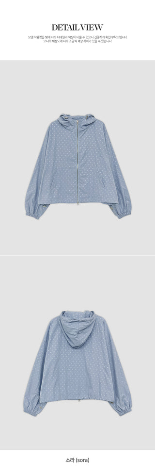 Tendilon Dot String Two Way Hooded Jumper