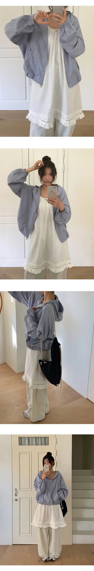Rechnin Neck String Frill Sleeveless Dress