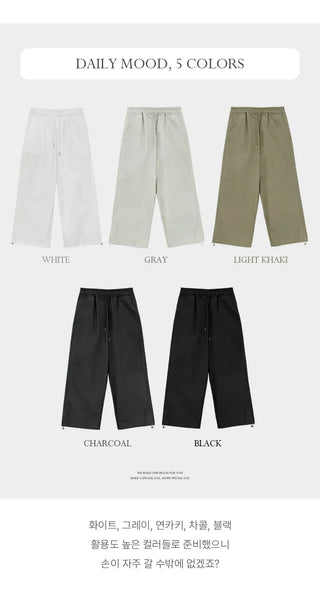 Feather Wrap Layered Skirt Two Way Parachute Pants Set