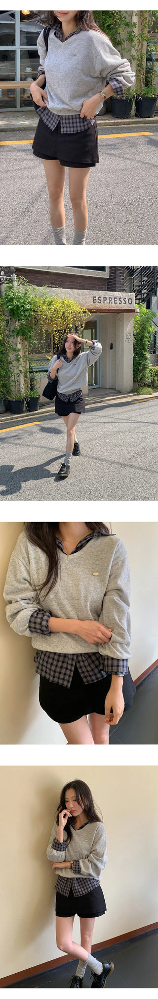 LeMessen Long Sleeve Check Shirt