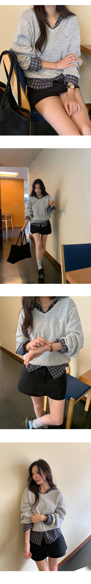 LeMessen Long Sleeve Check Shirt