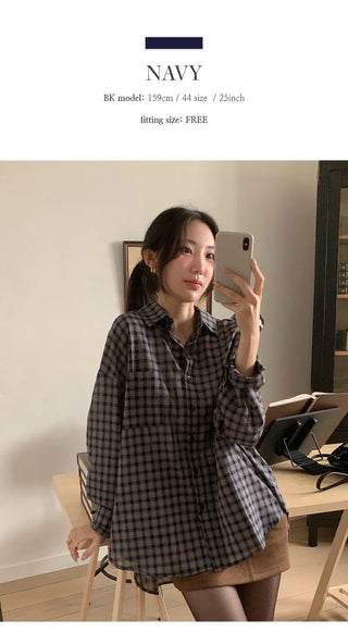 LeMessen Long Sleeve Check Shirt