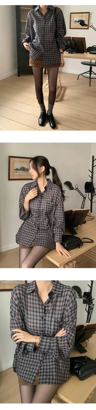LeMessen Long Sleeve Check Shirt