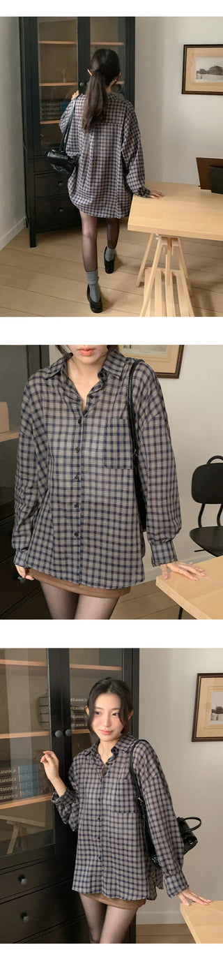 LeMessen Long Sleeve Check Shirt